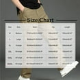 thumbnail image 6 of QATAINLAV Men's Casual Straight Leg Pants Loose Fit Multiple Pockets Lightweight Cargo Pants Solid Color Big and Tall Work Trousers Gray L Summer Savings, 6 of 6