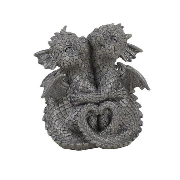 Ebros Romantic Valentines Baby Garden Dragons Cuddling Tight Statue 5.25" Tall