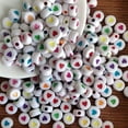 thumbnail image 4 of DIY Beading Kit with 4x7mm Oblate Acrylic Beads and Colored Alphabet Letters for Bracelet Making, 4 of 5