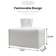 thumbnail image 4 of Funda para caja de pañuelos rectangular grande: soporte para caja de pañuelos largo con correa inferior, soporte para pañuelos rectangular de piel sintética para decoración de baño, coche y, 4 of 8