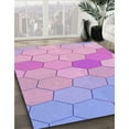 thumbnail image 3 of Ahgly Company Machine Washable Indoor Rectangle Transitional Orchid Purple Area Rugs, 4' x 6', 3 of 7