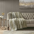 thumbnail image 6 of Madison Park Oversized Throw Brushed Long Faux Fur Soft All Season Throw Blanket for Bed Sofa Couch in Sand, 60x70", 6 of 6