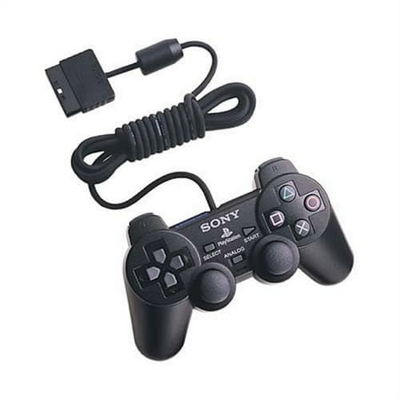 Restored Sony OEM Dualshock Controller Black For PlayStation 2 PS2 (Refurbished)