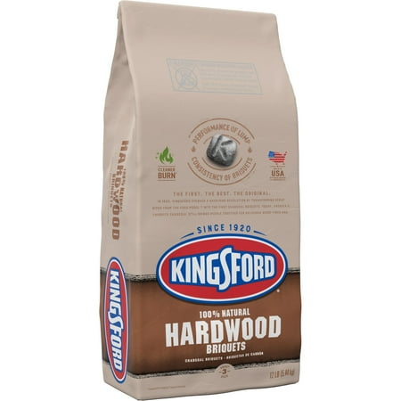 Kingsford 100% Natural Hardwood Charcoal Briquets, 12 Pounds