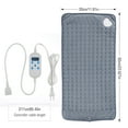 thumbnail image 4 of Graflsoa Washable Electric Heating Pad with 9 Adjustable Temperature Levels, 4 Timers, Far Infrared Therapy, US/EU Plug, Grey, 60x30cm, 4 of 6