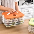 thumbnail image 6 of Freezing Storage Box Clear Fridge Box with Time Recoder Multilayer Container Stackable for Kitchen, 6 of 9