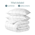 thumbnail image 5 of Bare Home Down Alternative Comforter Set - 3-Pieces - All Seasons - King, White/Gray, 5 of 6