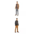 thumbnail image 1 of Conjunto de 2 Diminutas s de Diorama Personas Diseño de Construcción de Hombre de Resina para Caja de Cerillas Zulema none, 1 of 8