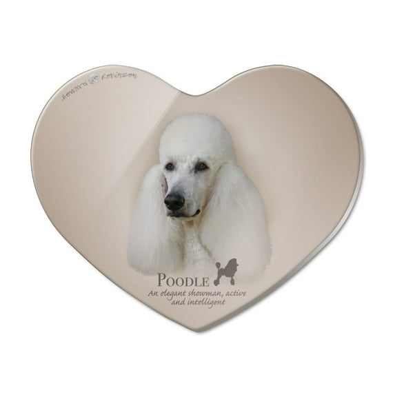 Poodle Dog Breed Heart Acrylic Fridge Refrigerator Magnet