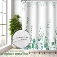 thumbnail image 4 of Sage Green Eucalyptus Shower Curtain Spring Leaf Watercolor Botanical Plant Shower Curtains for Bathroom Waterproof Bathroom Decor 72 x 72 Inch, 4 of 6