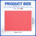 thumbnail image 2 of Uxcell Down Jacket Repair Patch, Nylon Down Jacket Patch Kit Self Adhesive Repair Tape for Coats Tent Black/Red/Pink/Light Brown, 2 of 7