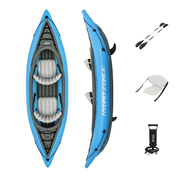 Hydro-Force Kit Kayak gonflable Cove Champion 2 personnes 10'10" x 35" / 3.31m x 86 cm
