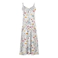 thumbnail image 3 of Generic Women's Summer Maxi Dress Casual V-Neck Sleeveless Bohemian Spaghetti Strap Floral Long Maxi Dress, 3 of 4