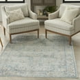 thumbnail image 6 of Nourison Astra Machine Washable Persian Light Blue 4' x 6' Area Rug, (4x6), 6 of 10