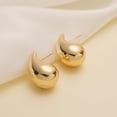 thumbnail image 7 of APSVO 18K Gold Plated Hoop Earrings for Women Post Chunky Waterdrop Hypoallergenic Earrings Birthday Mothers Day Jewelry Gifts Teen Mom Female Wife Lady Age Ideas, 7 of 7