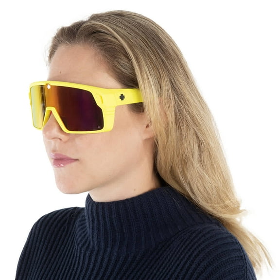 Spy Optic Monolith Happy Gray Green Pink Spectra Mirror Sunglasses