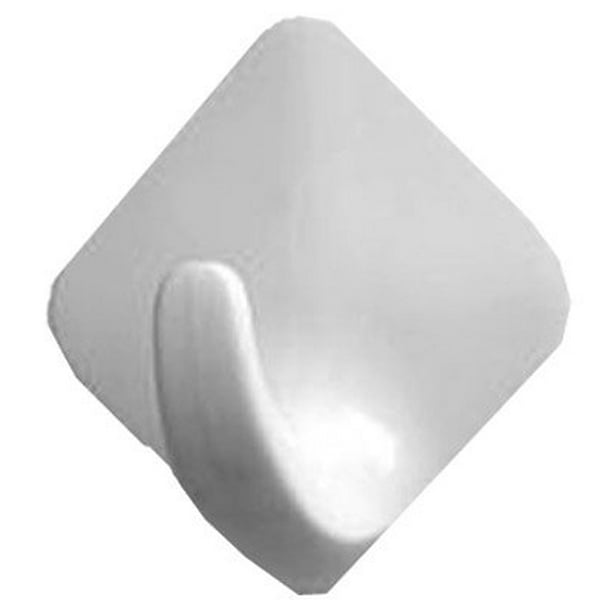 Hook, White Plastic, Small, 4 PK., Spectrum, 27100 Walmart