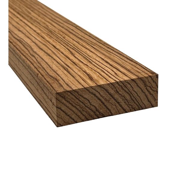 Zebrawood Electric/Bass Guitar Neck Blanks - 24" x 3" x 1" - Perfect Foundation for Creating Your Ideal Instrument