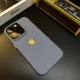 thumbnail image 1 of Funda De Silicona Suave Líquida De color Sólido De Lujo Para iPhone 11 12 13 14 Pro MAX 14 Plus Lente De metal Galvanizada A Prueba De Golpes Trasera, 1 of 4