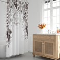 thumbnail image 3 of Black and White Eucalyptus Shower Curtain for Bathroom with 12 Hooks, Waterproof Enhanced Shower Curtains with Plant Leaves, Floral Shower Curtain Inspired by Nature for Decoratin-72x84, 3 of 6