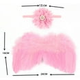 thumbnail image 3 of MIASHUI Angel Baby Wings Photography Prop Soft Photography Costume Role Play Angel Baby Costume Infant Clothing Accessories Pink, 3 of 7