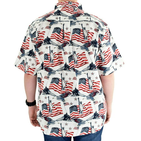 The Flag Shirt - Mens Patriotic American Flags Button Down Shirt Stars ...