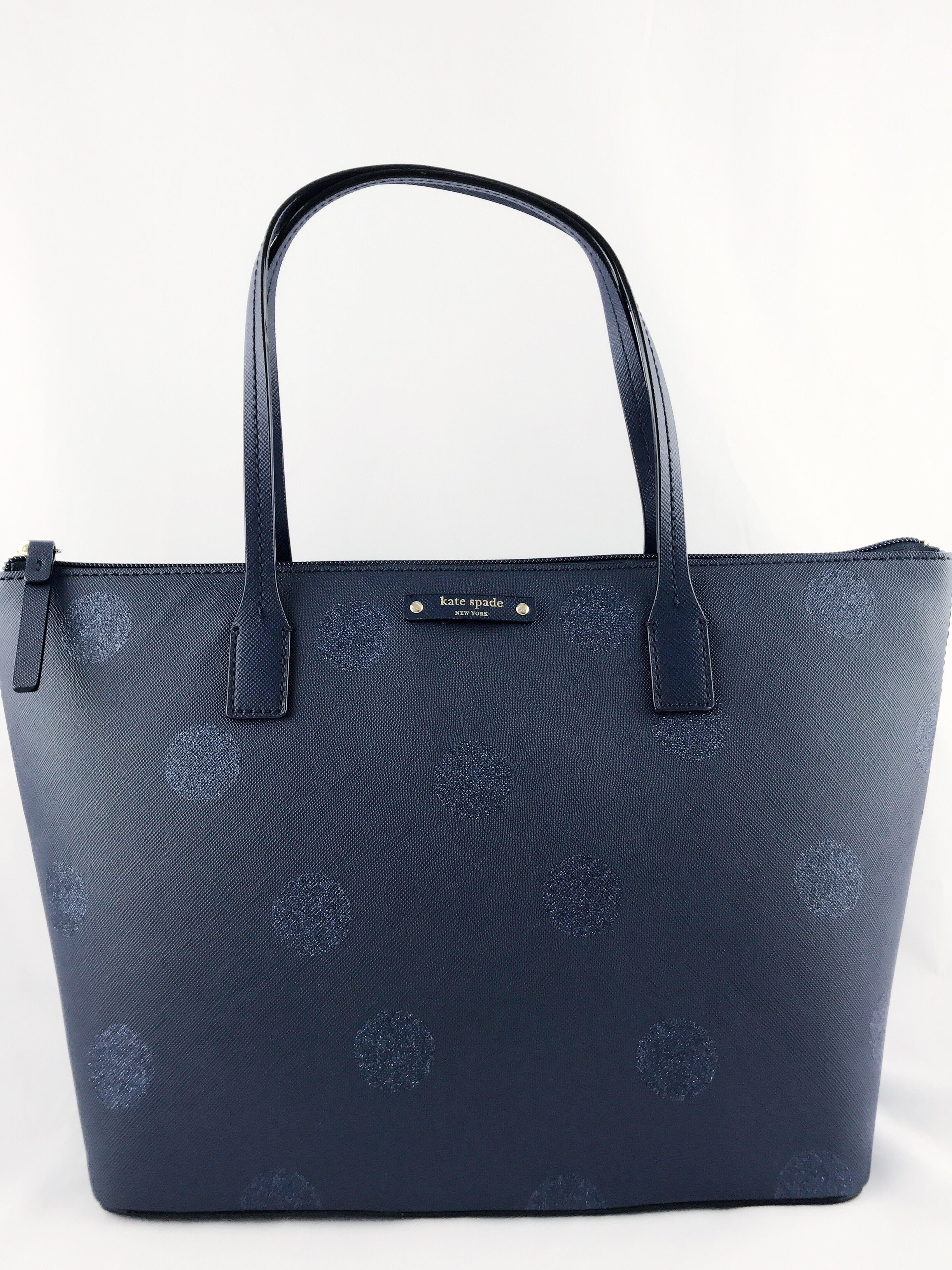 kate spade blue sparkle purse