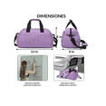 thumbnail image 3 of Bolsa De Gym Maletas Deportiva Mochila Viaje Equipaje Mano Xtellar morado, 3 of 3