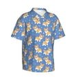 thumbnail image 3 of Xecao Corgi print Hawaiian shirt - a stylish short-sleeve button-down for men, perfect for casual beach and tropical outings., 3 of 9