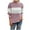 Pink, variant on IROINNID Womens Sweater Round Neckline Pullover Sweater Color Block Casual Mid-Length Long Sleeve Matching Tops Blouse Knitted Sweater