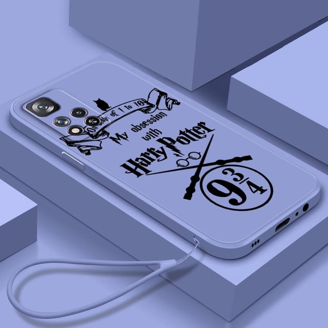 Cartoon Logo Potters Wand Harries Phone Case For Xiaomi Redmi Note 11 11S 11T 10S 10 9S 9T 9 8T 8 Pro Plus 5G Liquid Rope FundaRedmi Note 9T Gao Jinjia LED