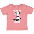 thumbnail image 3 of Inktastic I Love My Sister with Panda Illustration Boys or Girls Baby T-Shirt, 3 of 5