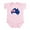 Petal Pink, variant on CafePress - Cool Australia Infant Bodysuit - Baby Light Bodysuit, Size Newborn - 24 Months