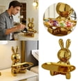 thumbnail image 1 of Rabbit Design Key Storage Ornament 1 Count Ceramic Material Small Item Storage Home For Living Room & Wine Cabinet, 1 of 7