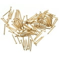 thumbnail image 5 of HERFIER 100 Pcs 1.2x1.5mm Chinese Archaize Round Gold Antique Pure Copper Bronze Wooden Nails for Furniture DIY Decorative Boxes (Golden) 0.47x0.12x0.12in, 5 of 9