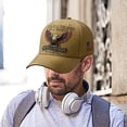 thumbnail image 3 of WKSCLPAI Veteran Tribute Hat, Bald Eagle Pattern Baseball Cap, "Being A Soldier Is A Choice" Patriotic Adjustable Hat for Veterans Day, Commemorative Significance Gift for Veterans, 3 of 6