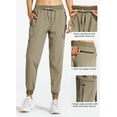 thumbnail image 3 of MASKERT Women's Cargo Pants Lightweight-Quick Dry Hiking Pants Athletic Lounge Casual Travel Khaki （Size XS-XXXL）, 3 of 11