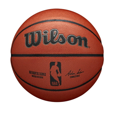 Wilson NBA Authentic Indoor/Outdoor Basketball, Brown, 28.5 in.