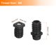 thumbnail image 2 of Uxcell 4 juegos de patas niveladoras, M6x15x15mm, nivelación cuadrada para muebles, se adapta a agujero de 22mm para mesa, silla y muebles, 2 of 6
