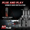 thumbnail image 2 of CHUSYYRAY White H1 H11 LED High Low Beam Headlights+Gold Yellow H8/H9 Fog Light Kit Plug&Play 6x, 2 of 14