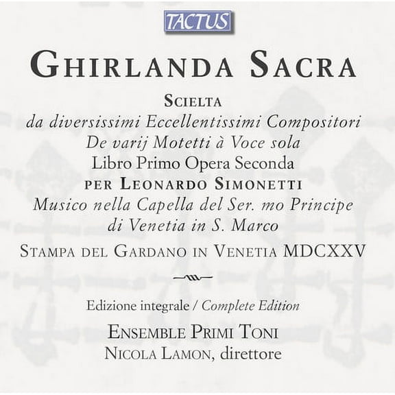 Nicola Lamon - Ghirlanda Sacra - Music & Performance - CD