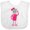 AA-White, variant on Inktastic Cute Robot, Funny Robot, Girl Robot, Pink Robot Girls Baby Bib