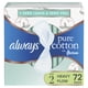 thumbnail image 1 of Almohadillas femeninas Always Pure Cotton FlexFoam con alas, talla 2, 1 of 9