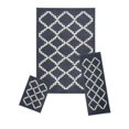 thumbnail image 1 of Achim CAPRI3P409 Ensemble de Tapis Capri - Bleu Landon & Gris - 3 Pcs, 1 of 1