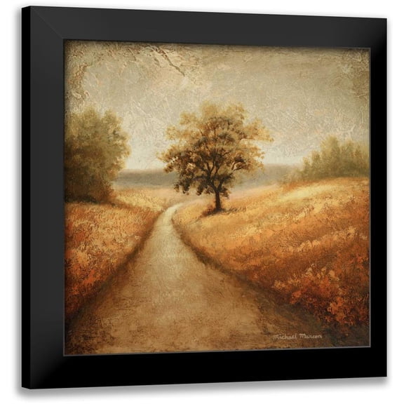 Marcon, Michael 12x12 Black Modern Framed Museum Art Print Titled - Cinnamon Road I