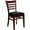Black Vinyl Seat/Mahogany Wood Frame, variant on Flash Furniture HERCULES Series Ladder Back Mahogany Wood Restaurant Chair