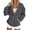 Dark Gray, variant on Erwazi Sweatshirt for Women Hooded Zip Up Long Sleeveet Fall Winter Loose Trendy Casual Tops with Pock