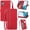 Red, variant on Zipper Storage Design Wallet Case for Samsung Galaxy A54 5G (Not 4G), Skin Friendly Feel Leather Case with Magnetic Clasp and Muliti-Card Slots Holster for Samsung Galaxy A54 5G,SZY Brown