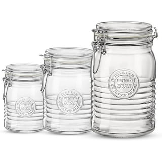 Luminarc Working 21 oz. Glass Storage Jar and Cooler with White Lid (Set of  4) N7594 - The Home Depot