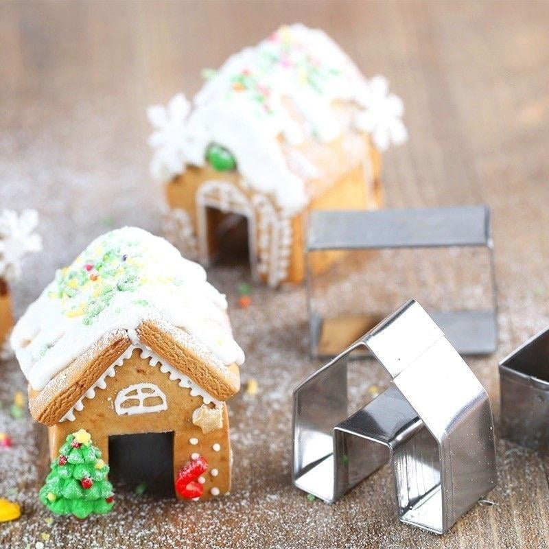 3Pcs Christmas Gingerbread House Christmas Gingerbread House Cookies